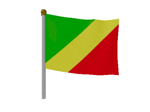 Republic Of The Congo Breeze Pole animated flag GIF