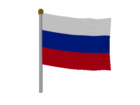 Russia Breeze Pole animated flag GIF