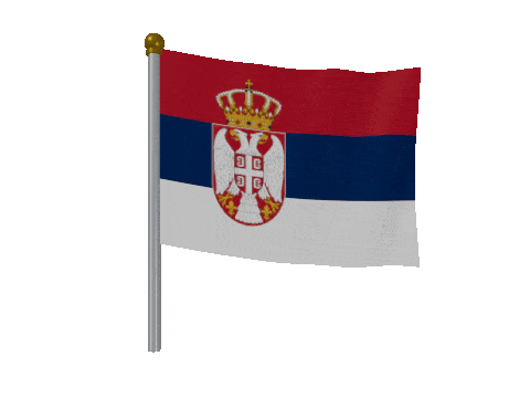 Serbia Breeze Pole animated flag GIF