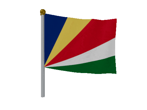 Seychelles Breeze Pole animated flag GIF