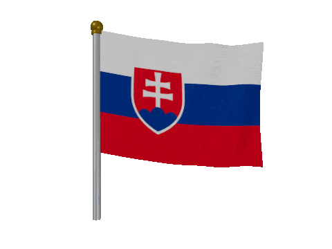 Slovakia Breeze Pole animated flag GIF