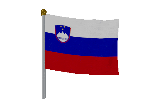Slovenia Breeze Pole animated flag GIF