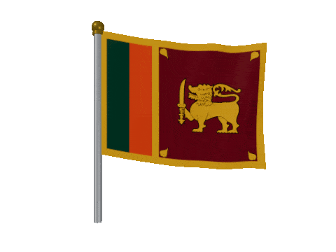 Sri Lanka Breeze Pole animated flag GIF