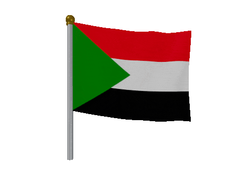Sudan Breeze Pole animated flag GIF