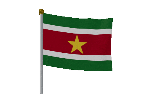 Suriname Breeze Pole animated flag GIF