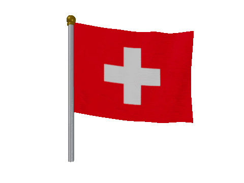 Switzerland Breeze Pole animated flag GIF