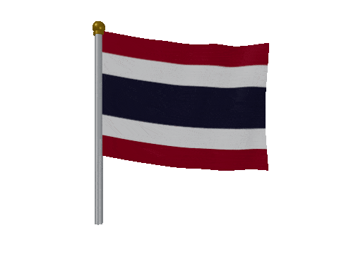 Thailand Breeze Pole animated flag GIF