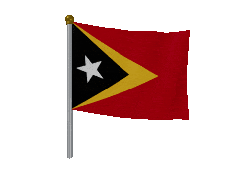 Timor Leste Breeze Pole animated flag GIF