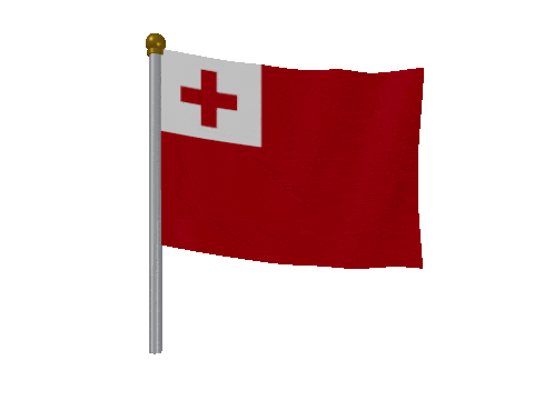 Tonga Breeze Pole animated flag GIF