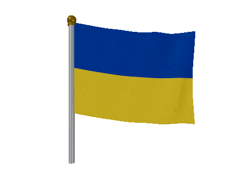 Ukraine Breeze Pole animated flag GIF