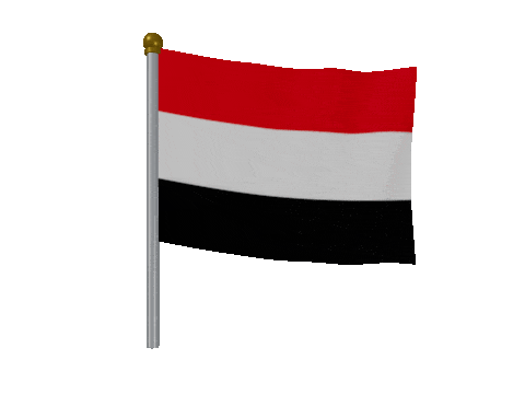Yemen Breeze Pole animated flag GIF
