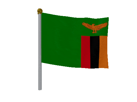 Zambia Breeze Pole animated flag GIF