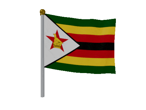 Zimbabwe Breeze Pole animated flag GIF