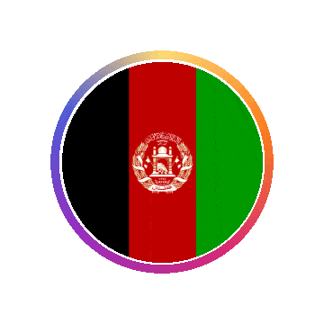 Afghanistan Gradient Ring animated flag GIF