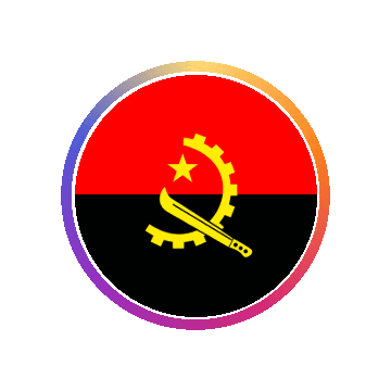 Angola Gradient Ring animated flag GIF