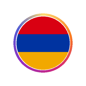 Armenia Gradient Ring animated flag GIF
