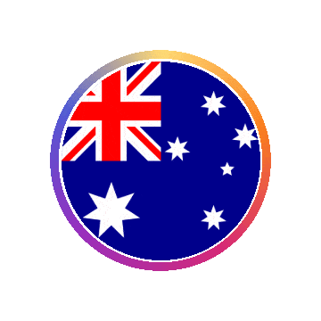 Australia Gradient Ring animated flag GIF