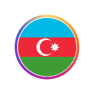 Azerbaijan Gradient Ring animated flag GIF