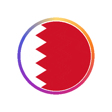 Bahrain Gradient Ring animated flag GIF