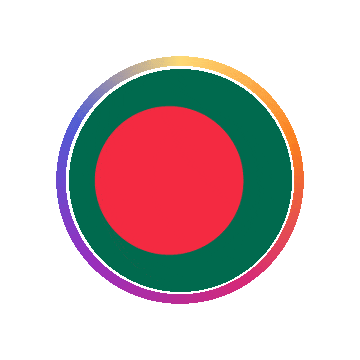 Bangladesh Gradient Ring animated flag GIF