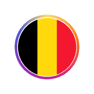 Belgium Gradient Ring animated flag GIF
