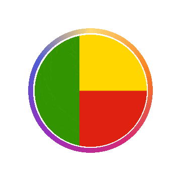 Benin Gradient Ring animated flag GIF