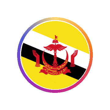 Brunei Gradient Ring animated flag GIF
