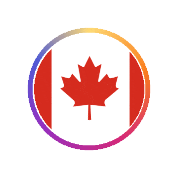 Canada Gradient Ring animated flag GIF