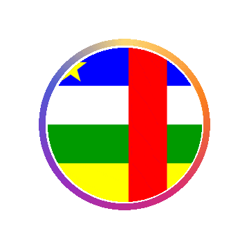 Central African Republic Gradient Ring animated flag GIF