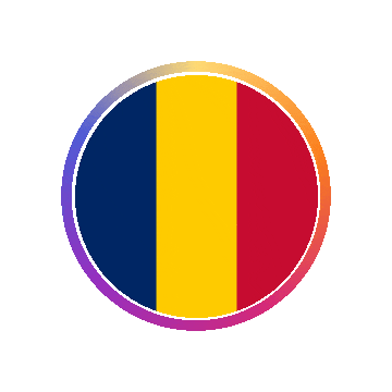 Chad Gradient Ring animated flag GIF