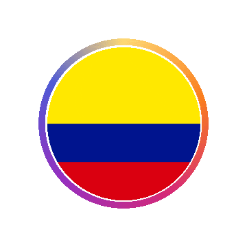 Colombia Gradient Ring animated flag GIF