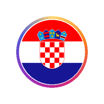 Croatia Gradient Ring animated flag GIF