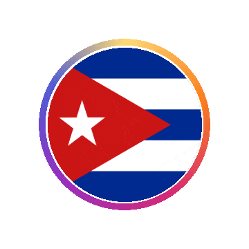 Cuba Gradient Ring animated flag GIF