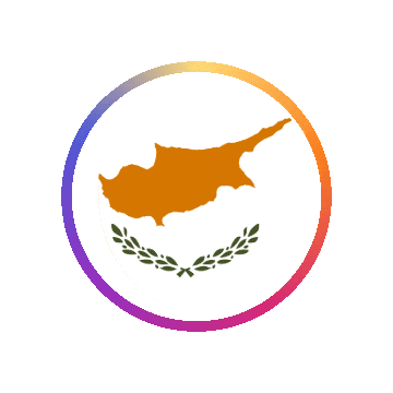Cyprus Gradient Ring animated flag GIF