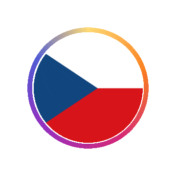 Czechia Gradient Ring animated flag GIF
