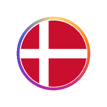 Denmark Gradient Ring animated flag GIF