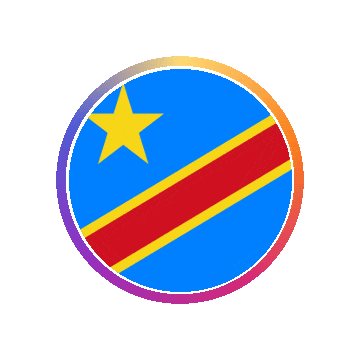 Dr Congo Gradient Ring animated flag GIF