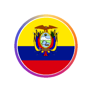 Ecuador Gradient Ring animated flag GIF