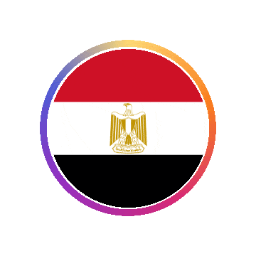 Egypt Gradient Ring animated flag GIF