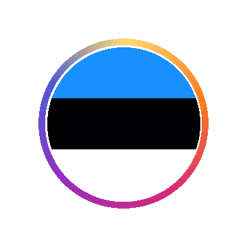 Estonia Gradient Ring animated flag GIF