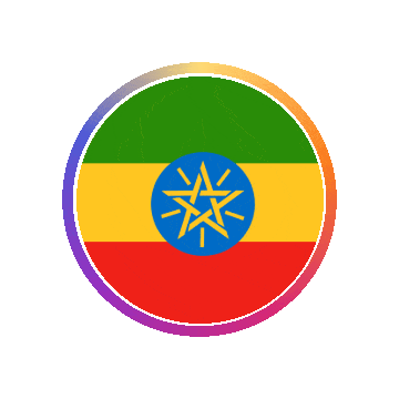 Ethiopia Gradient Ring animated flag GIF