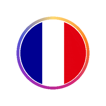 France Gradient Ring animated flag GIF