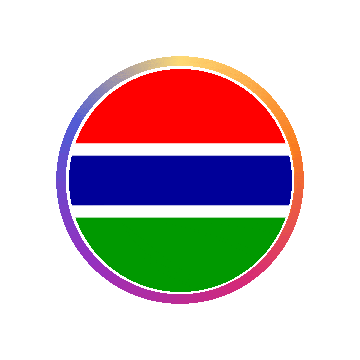 Gambia Gradient Ring animated flag GIF