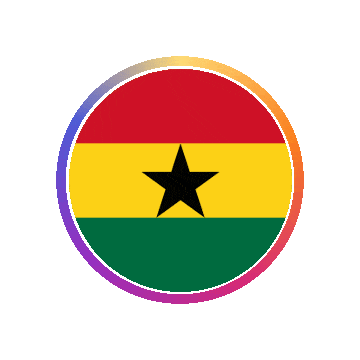 Ghana Gradient Ring animated flag GIF