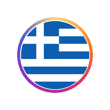 Greece Gradient Ring animated flag GIF