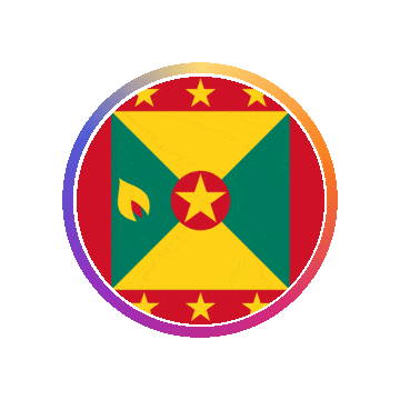 Grenada Gradient Ring animated flag GIF