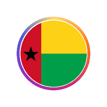 Guinea Bissau Gradient Ring animated flag GIF