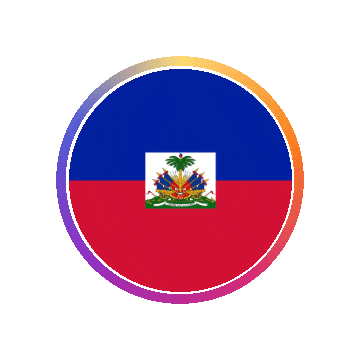 Haiti Gradient Ring animated flag GIF