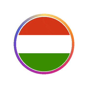 Hungary Gradient Ring animated flag GIF