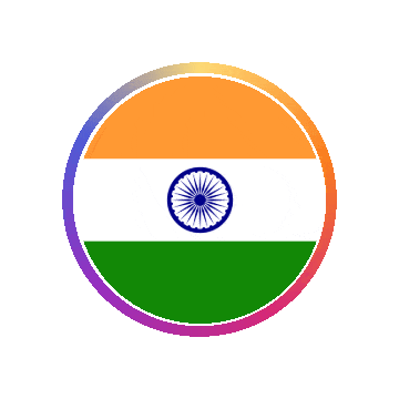 India Gradient Ring animated flag GIF